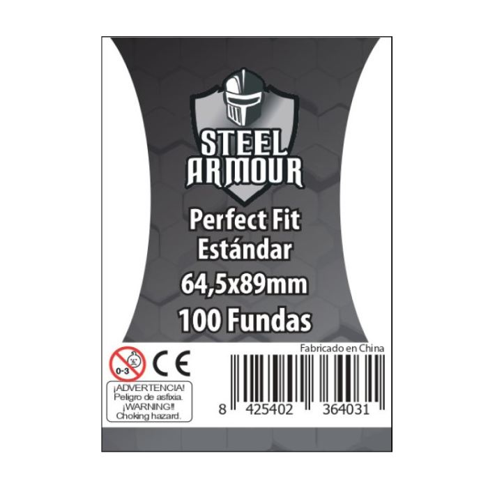 Steel Armour: 100 Fundas tamaño Perfect Fit Estándar (64,5x89mm)