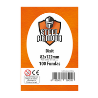 Steel Armour: 100 Fundas tamaño Dixit (82x122mm)