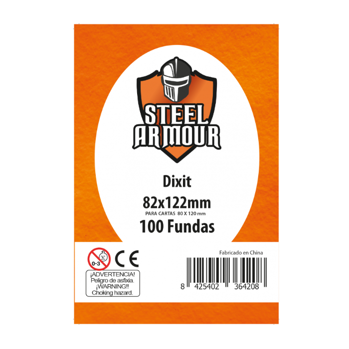 Steel Armour: 100 Fundas tamaño Dixit (82x122mm)