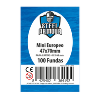 Steel Armour: 100 Fundas tamaño Mini Euro (47x70mm)