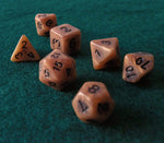 Set de dados RPG Clásico Ambar (7 unid.)
