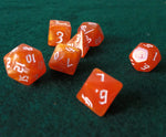 Set de dados RPG Clásico Naranja brillante (7 unid.)