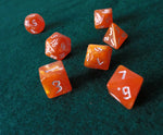 Set de dados RPG Clásico Naranja brillante (7 unid.)